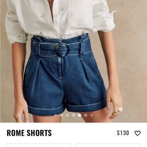 Sezane denim Rome shorts